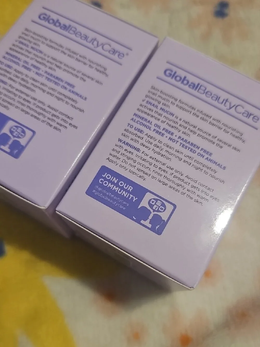 GlobalBeautyCare Snail Mucin Moisturizer - Lavender Hydrating Brightening Cream